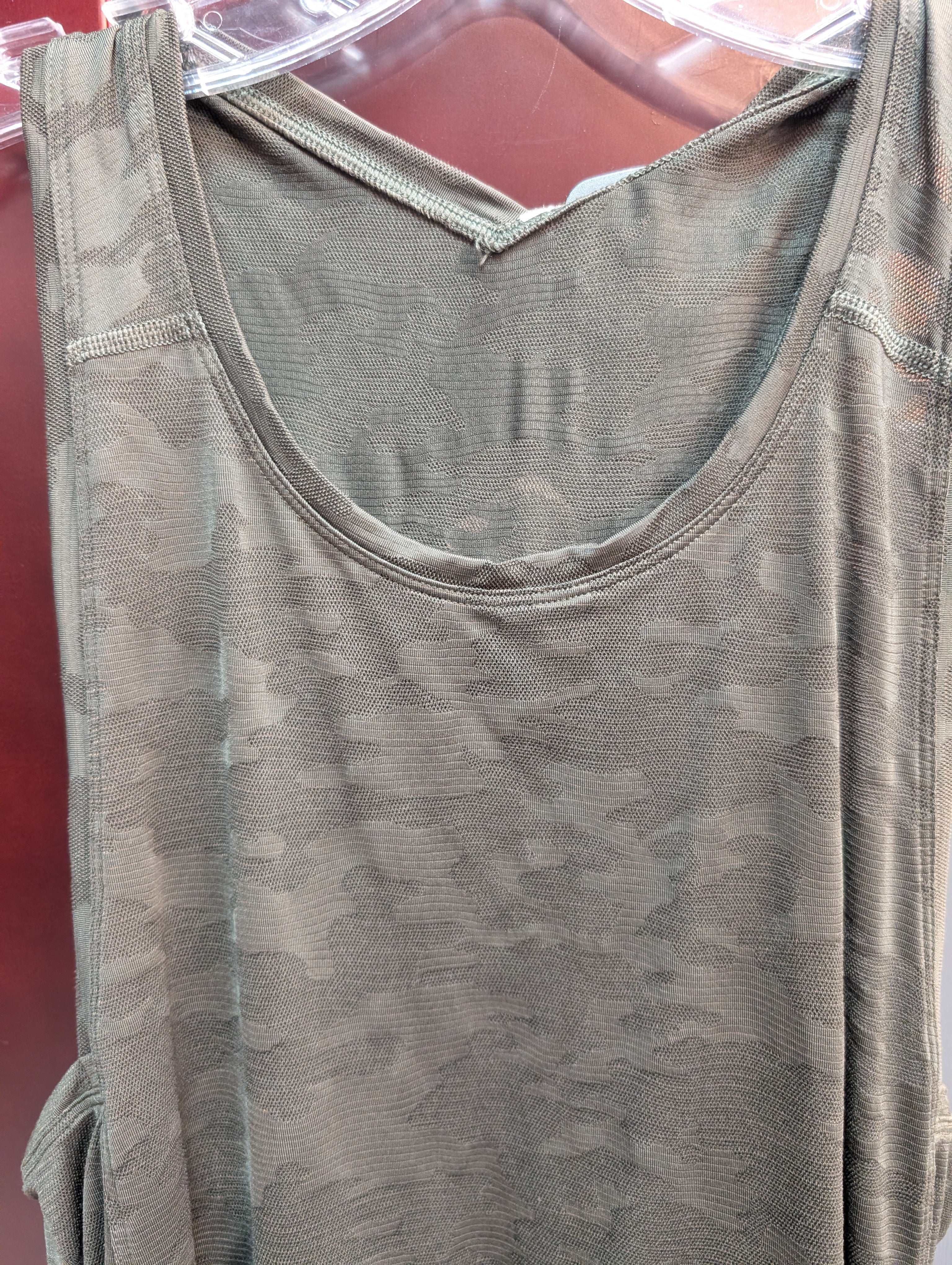 Lululemon camo mesh tank top